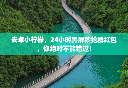 安卓小柠檬，24小时黑屏秒抢群红包，你绝对不能错过！