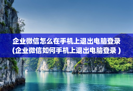 企业微信怎么在手机上退出电脑登录(企业微信如何手机上退出电脑登录 )