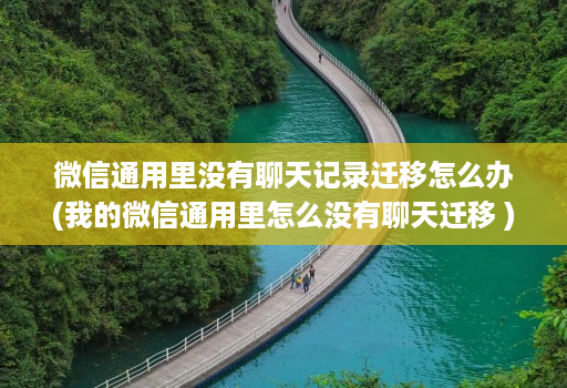 微信通用里没有聊天记录迁移怎么办(我的微信通用里怎么没有聊天迁移 )