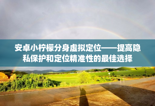 安卓小柠檬分身虚拟定位——提高隐私保护和定位精准性的最佳选择