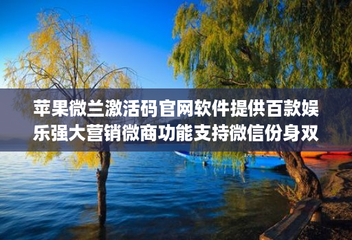 苹果微兰激活码j9九游会登陆入口官网软件提供百款娱乐强大营销微商功能支持微信份身双开