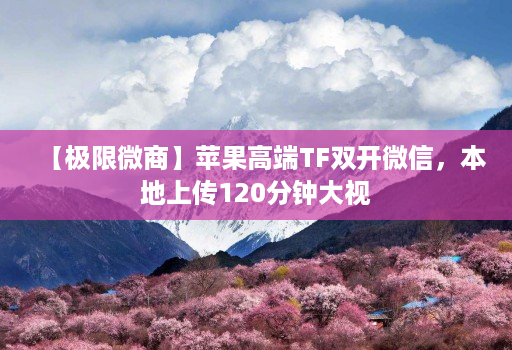 【极限微商】苹果高端tf双开微信，本地上传120分钟大视