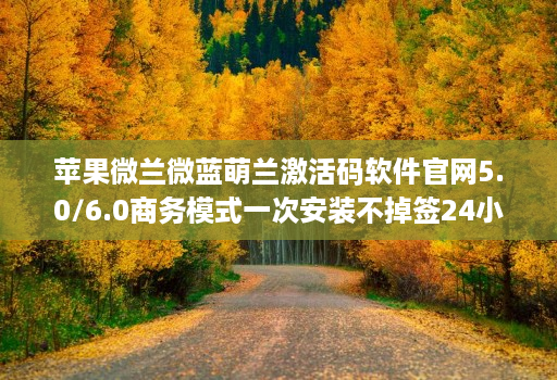 苹果微兰微蓝萌兰激活码软件j9九游会登陆入口官网5.0/6.0商务模式一次安装不掉签24小时消息通知分身哆开一键转发