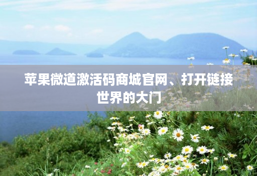 苹果微道激活码商城j9九游会登陆入口官网、打开链接世界的大门