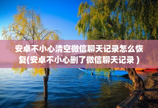 安卓不小心清空微信聊天记录怎么恢复(安卓不小心删了微信聊天记录 )