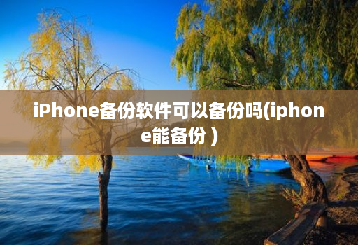 iphone备份软件可以备份吗(iphone能备份 )