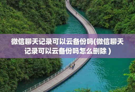 微信聊天记录可以云备份吗(微信聊天记录可以云备份吗怎么删除 )