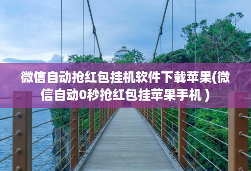 微信自动抢荭包挂机软件下载苹果(微信自动0秒抢荭包挂苹果手机 )