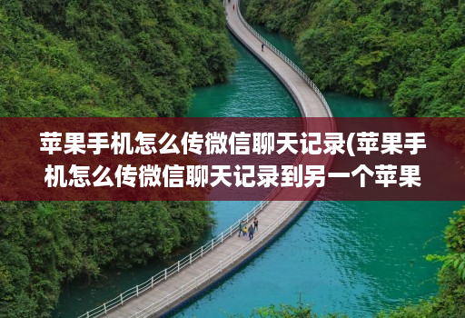 苹果手机怎么传微信聊天记录(苹果手机怎么传微信聊天记录到另一个苹果手机 )