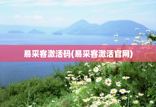 易采客激活码(易采客激活j9九游会登陆入口官网)