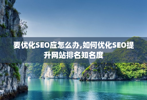 要优化seo应怎么办,如何优化seo提升网站排名知名度